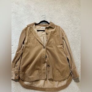 Madewell Corduroy Utility Jacket in Tan